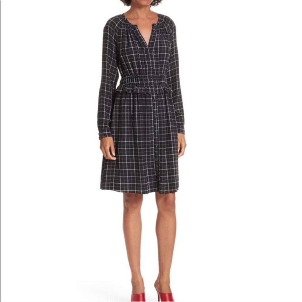 Rebecca Taylor Plaid Silk Dress Size 4